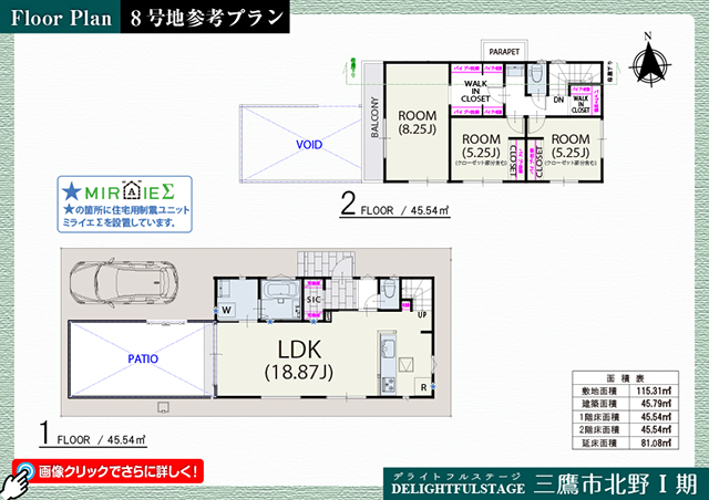 三鷹市北野Ⅰ期　８号地