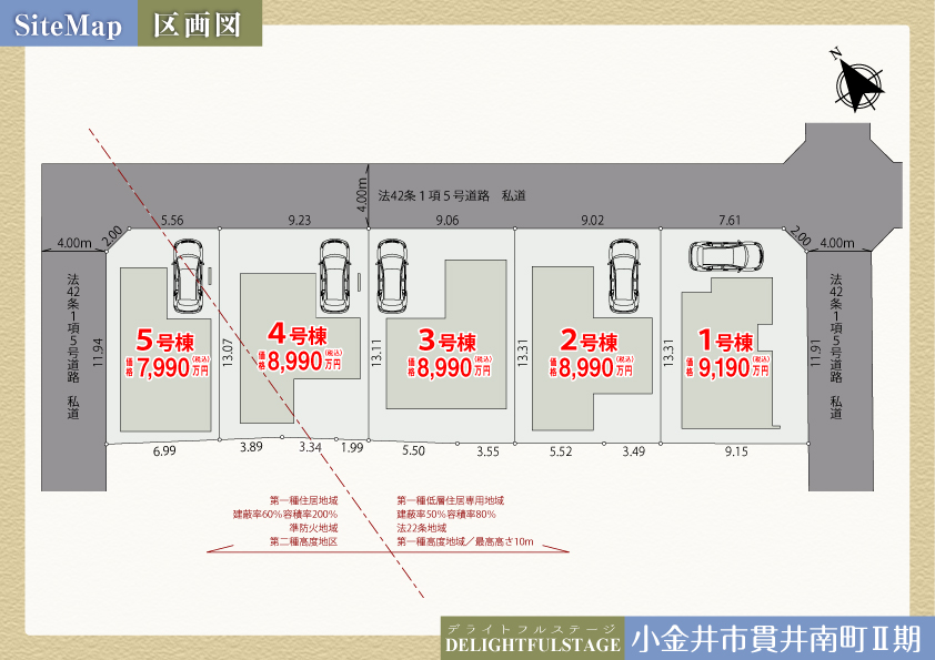 新築戸建　小金井市貫井南町Ⅱ期【全５棟】